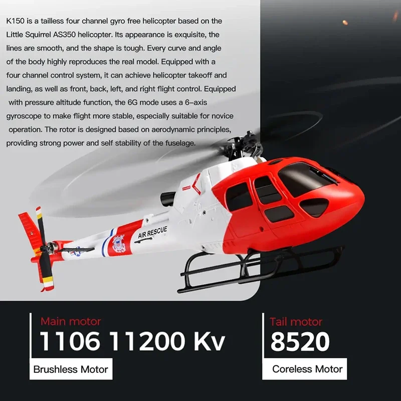 WLtoys 4CH K150-AS350 RC Helik - Rc Helicopter Gas recensie en prijs